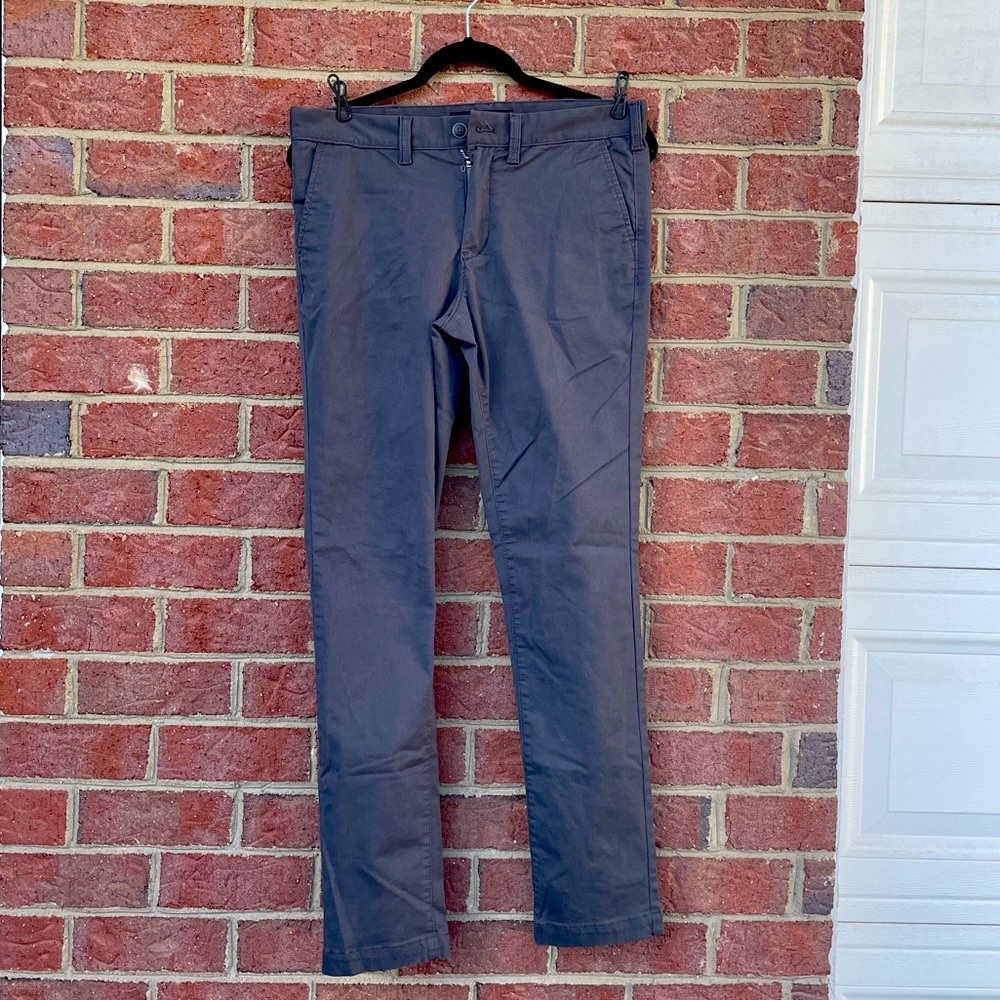Express Stretch Skinny Pants For Men Size 30x32 Khaki Gray Casual